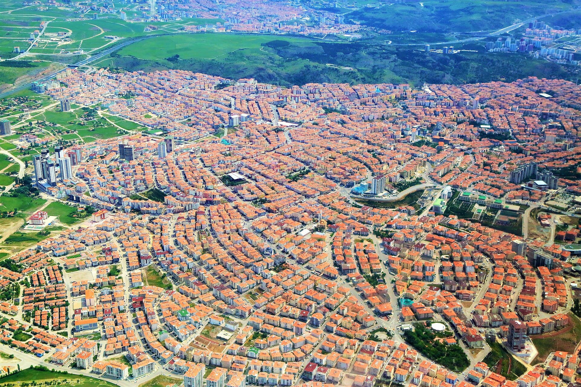 Ankara’nın havadan görünümü